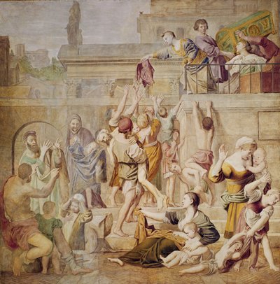 Sainte Cécile distribuant des aumônes, c.1612-15 - Domenichino